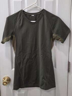 GAIDAMA BJJ Women's Rashguard - Olive Green (short sleeve)
